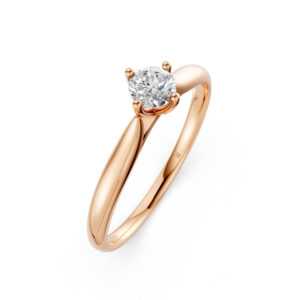 Nhẫn Cầu Hôn 14K Kim Cương Conifer Forest-Slim Design