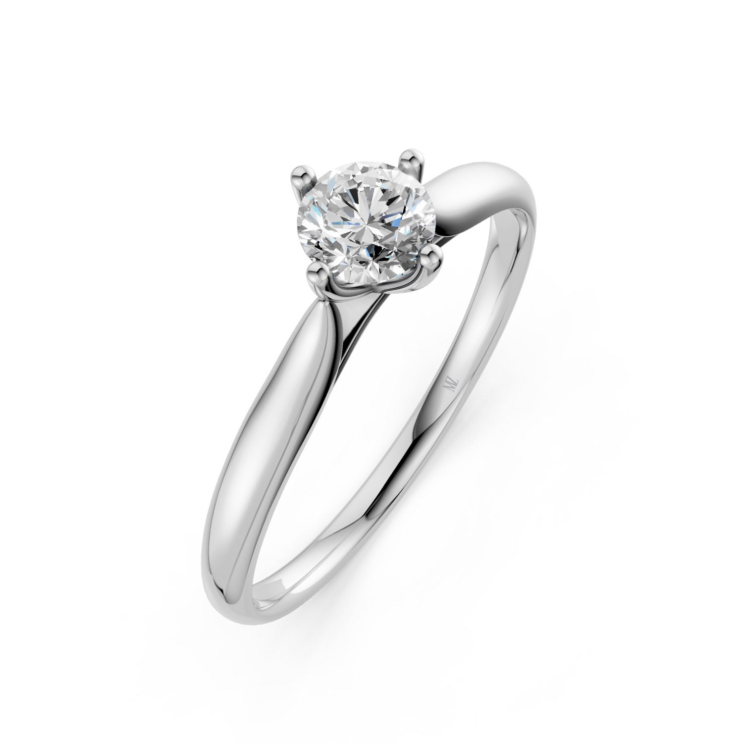 Nhẫn Cầu Hôn 14K Kim Cương Lab-grown Conifer Forest-Slim Design Nhẫn Cầu Hôn 14K Kim Cương Lab-grown Conifer Forest-Slim Design