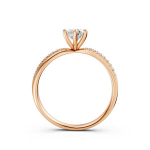 Nhẫn Cầu Hôn 10K CZ Beautiful Sunrise