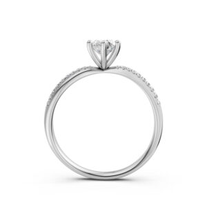 Nhẫn Cầu Hôn 10K CZ Beautiful Sunrise