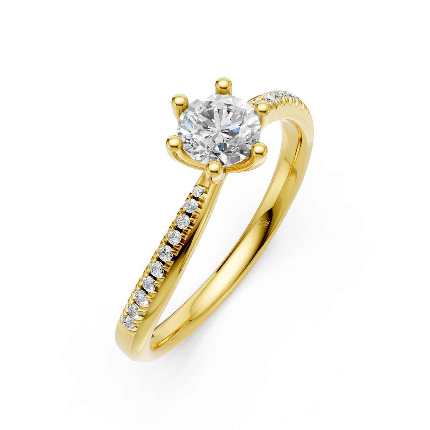 Nhẫn Cầu Hôn 10K CZ Beautiful Sunrise Nhẫn Cầu Hôn 10K CZ Beautiful Sunrise