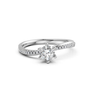 Nhẫn Cầu Hôn 10K CZ Beautiful Sunrise