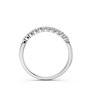 Nhẫn Cưới Nữ 10K CZ Parker - Slim Design(Solid Band)