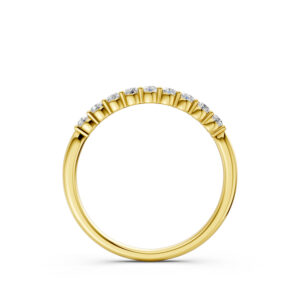Nhẫn Cưới Nữ 10K CZ Parker - Slim Design(Solid Band)