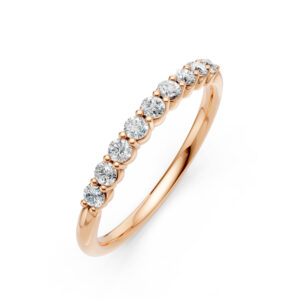 Nhẫn Cưới Nữ 10K CZ Parker - Slim Design(Solid Band)