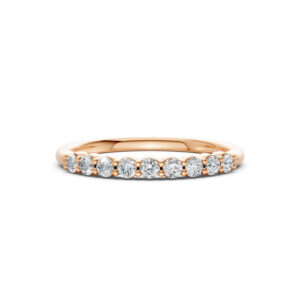 Nhẫn Cưới Nữ 10K CZ Parker - Slim Design(Solid Band)