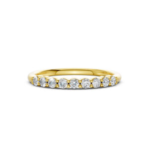 Nhẫn Cưới Nữ 10K CZ Parker - Slim Design(Solid Band)