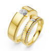 Cặp Nhẫn Cưới 18K Kim Cương My Love For You