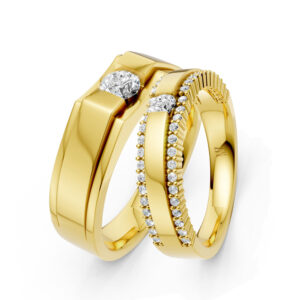 Cặp Nhẫn Cưới 18K Kim Cương Last For An Eternity