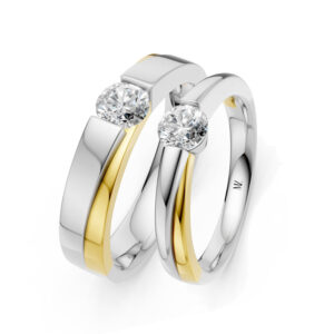 Cặp Nhẫn Cưới 14K Kim Cương Lab-grown The Embraces