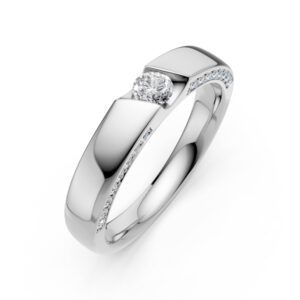 Nhẫn Cưới Nữ 18K Kim Cương Devotion