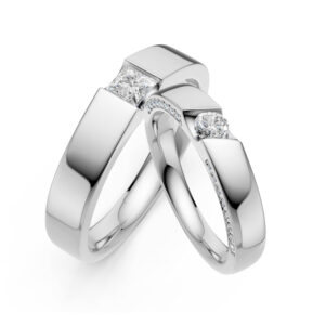 Cặp Nhẫn Cưới 14K Kim Cương Devotion