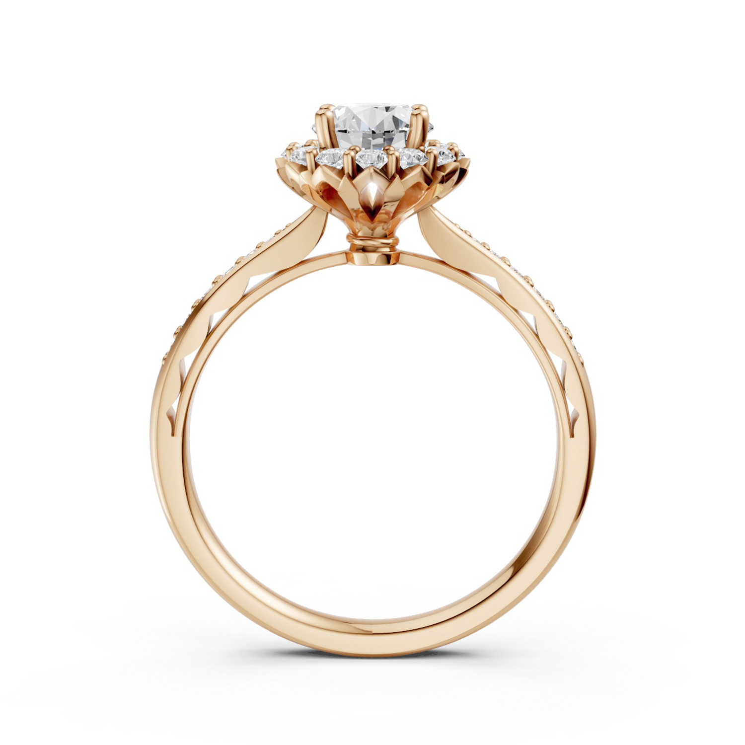 Nhẫn Cầu Hôn 18K Kim Cương My Sunflower Nhẫn Cầu Hôn 18K Kim Cương My Sunflower