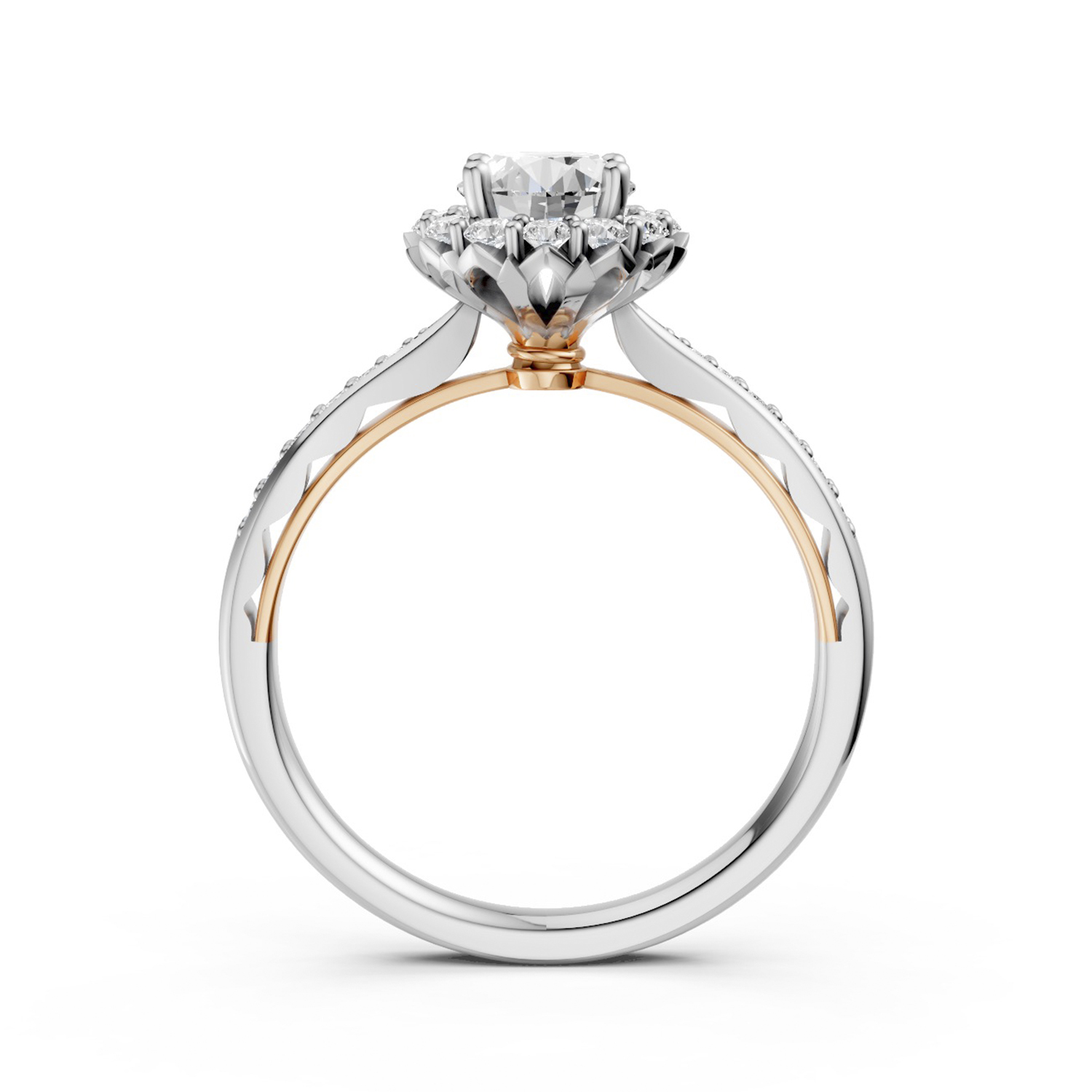 Nhẫn Cầu Hôn 18K Kim Cương My Sunflower Nhẫn Cầu Hôn 18K Kim Cương My Sunflower