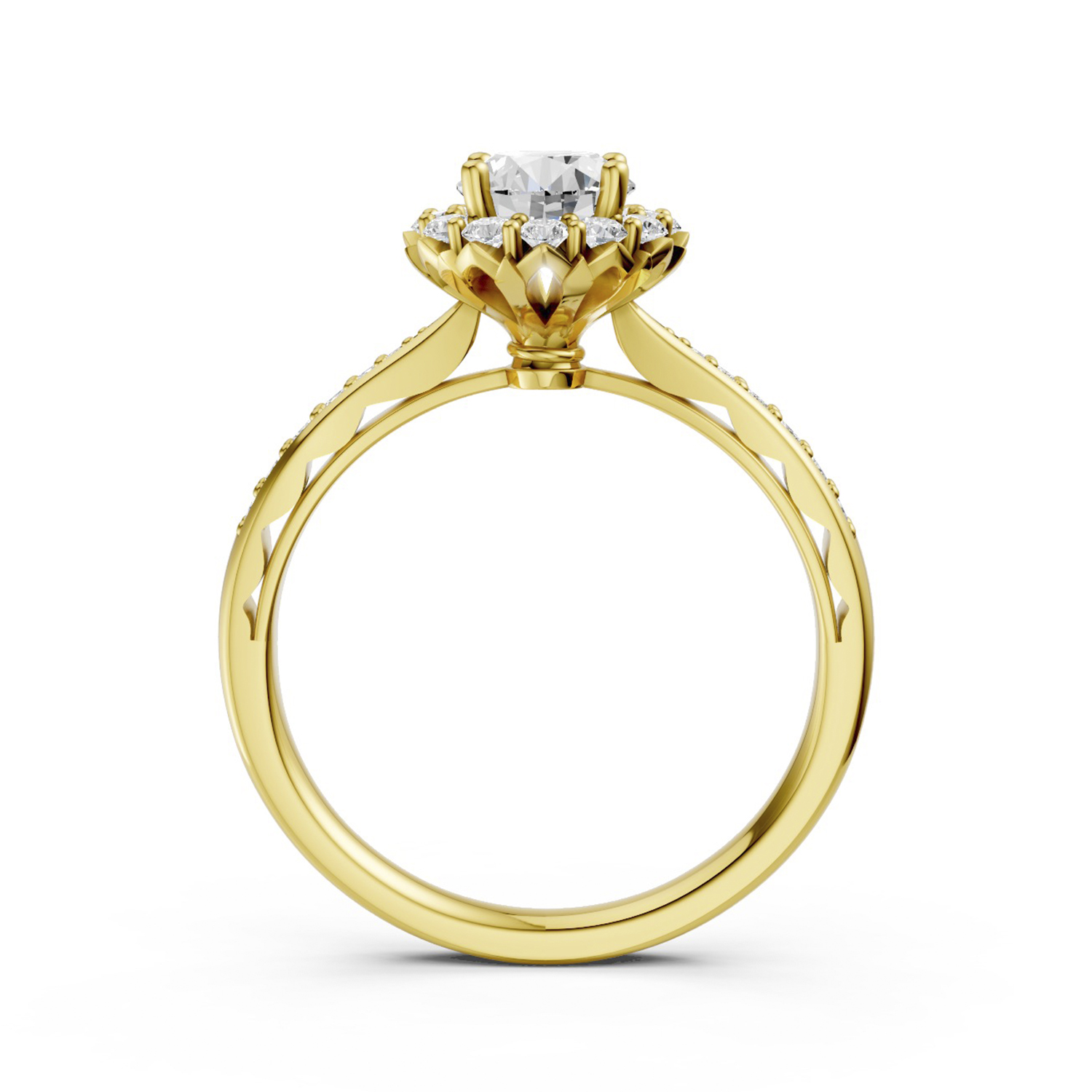 Nhẫn Cầu Hôn 18K Kim Cương My Sunflower Nhẫn Cầu Hôn 18K Kim Cương My Sunflower