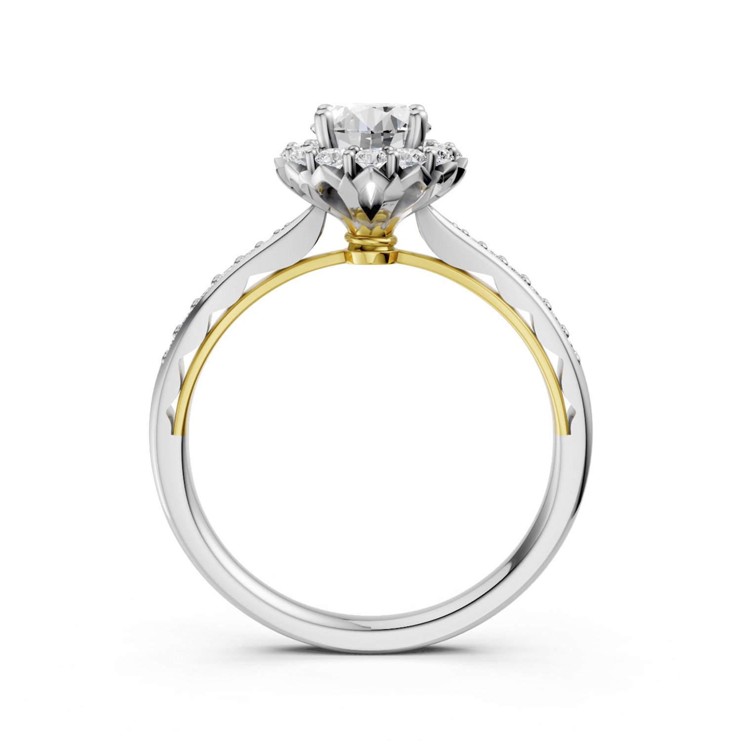 Nhẫn Cầu Hôn 18K Kim Cương My Sunflower Nhẫn Cầu Hôn 18K Kim Cương My Sunflower
