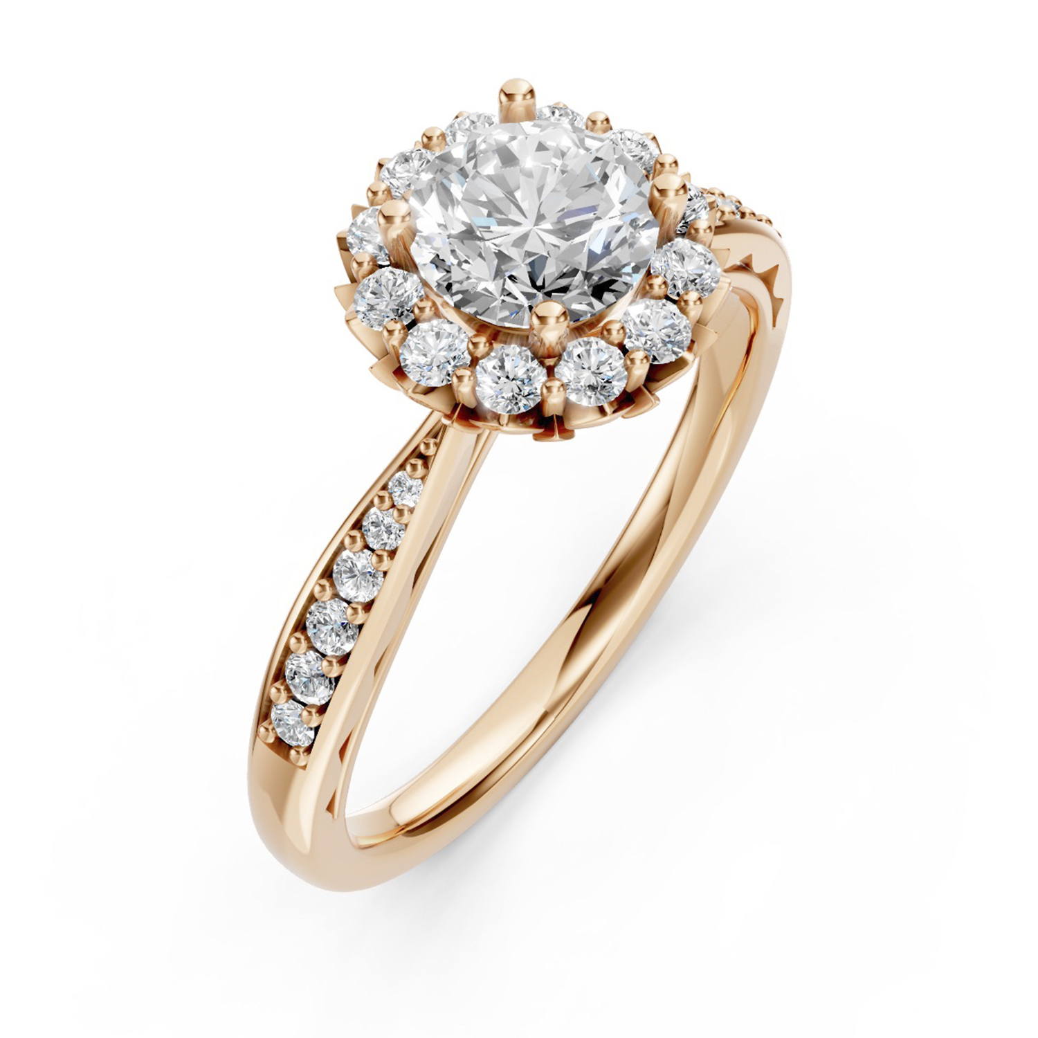 Nhẫn Cầu Hôn 18K Kim Cương My Sunflower Nhẫn Cầu Hôn 18K Kim Cương My Sunflower