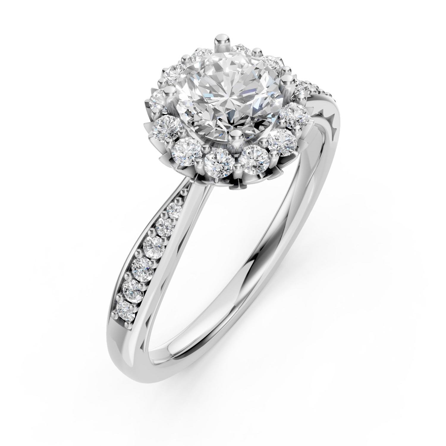 Nhẫn Cầu Hôn 18K Kim Cương My Sunflower Nhẫn Cầu Hôn 18K Kim Cương My Sunflower