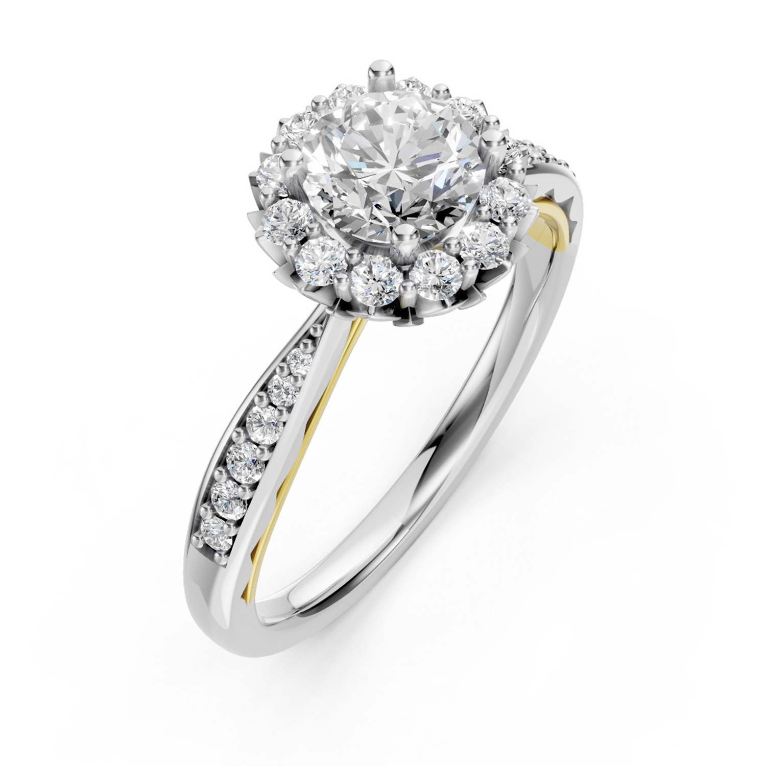 Nhẫn Cầu Hôn 18K Kim Cương My Sunflower Nhẫn Cầu Hôn 18K Kim Cương My Sunflower