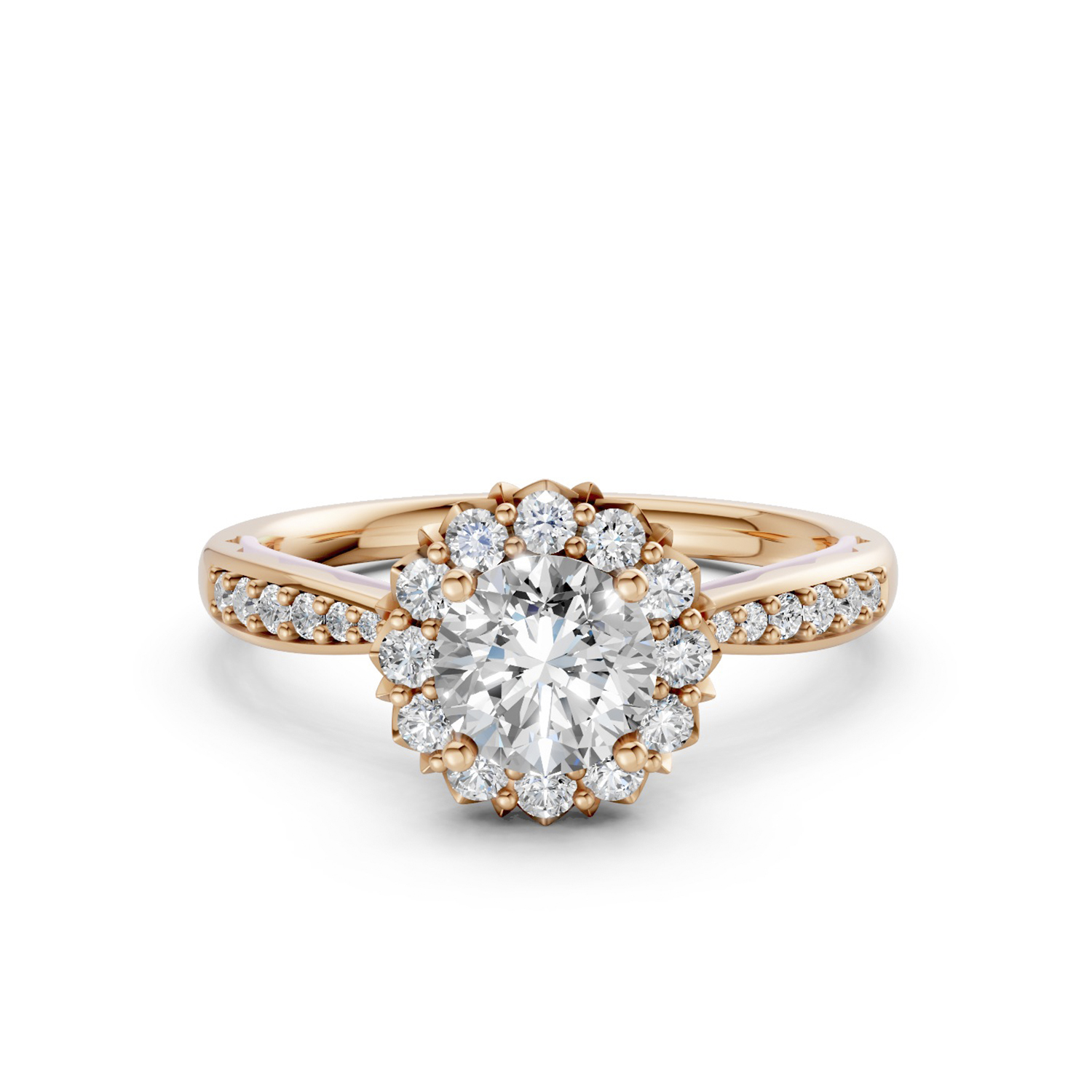 Nhẫn Cầu Hôn 18K Kim Cương My Sunflower Nhẫn Cầu Hôn 18K Kim Cương My Sunflower
