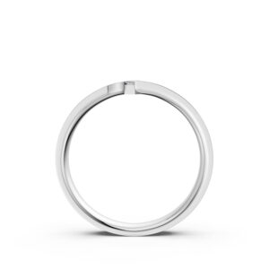 Nhẫn Cưới Nam 14K Kim Cương Vàng Trắng The Mars