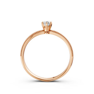 Nhẫn Cầu Hôn 14K Kim Cương My Narcissus-Slim Design