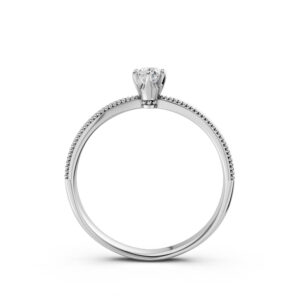 Nhẫn Cầu Hôn 14K Kim Cương My Narcissus-Slim Design