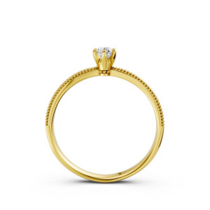 Nhẫn Cầu Hôn 14K Kim Cương My Narcissus-Slim Design