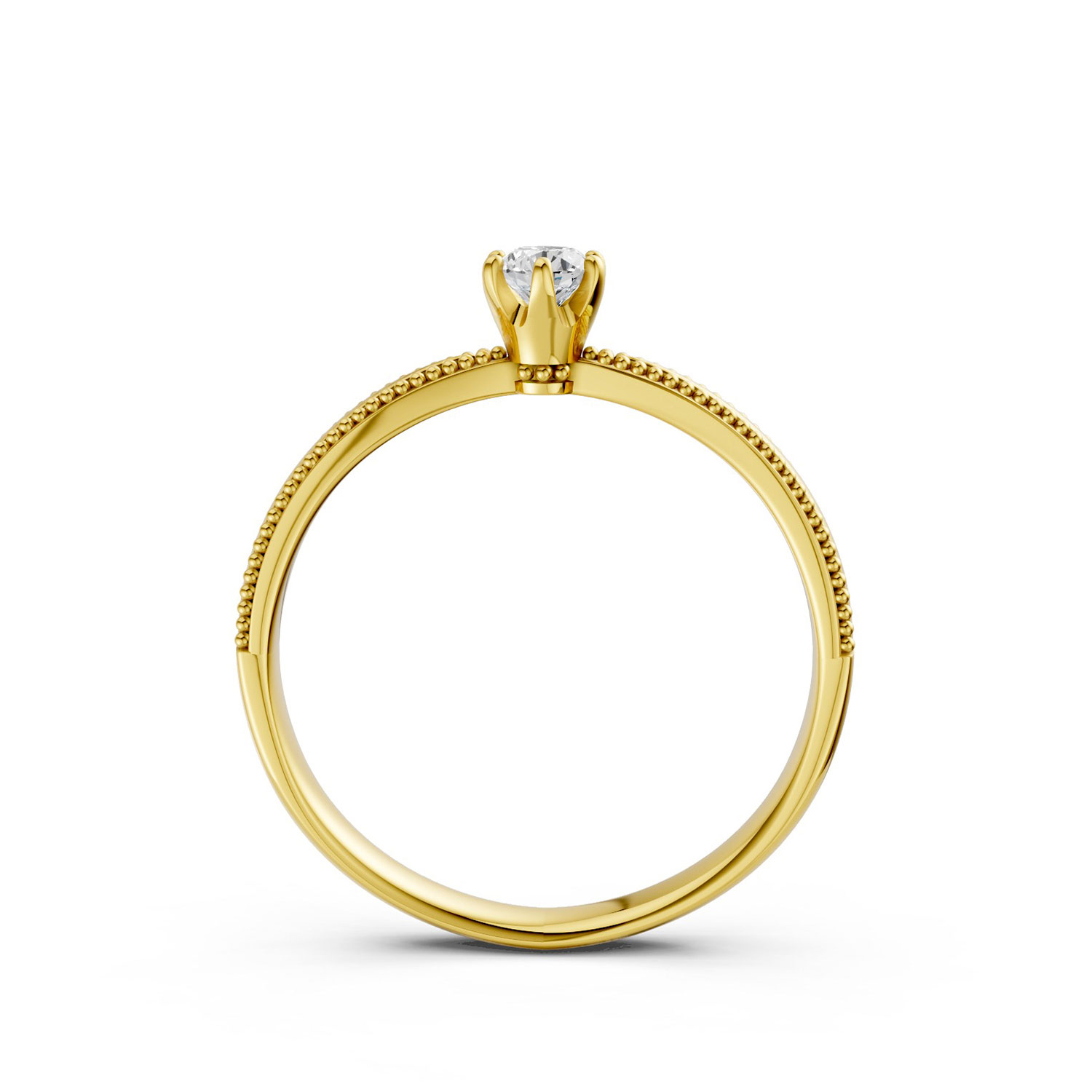 Nhẫn Cầu Hôn 14K Kim Cương My Narcissus-Slim Design Nhẫn Cầu Hôn 14K Kim Cương My Narcissus-Slim Design