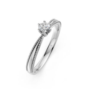 Nhẫn Cầu Hôn 14K Kim Cương My Narcissus-Slim Design