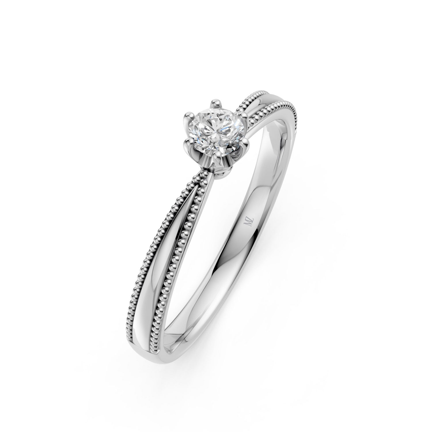 Nhẫn Cầu Hôn 14K Kim Cương My Narcissus-Slim Design Nhẫn Cầu Hôn 14K Kim Cương My Narcissus-Slim Design