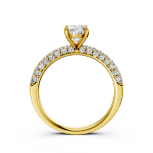 Nhẫn Cầu Hôn Oval 14K CZ My Crocus