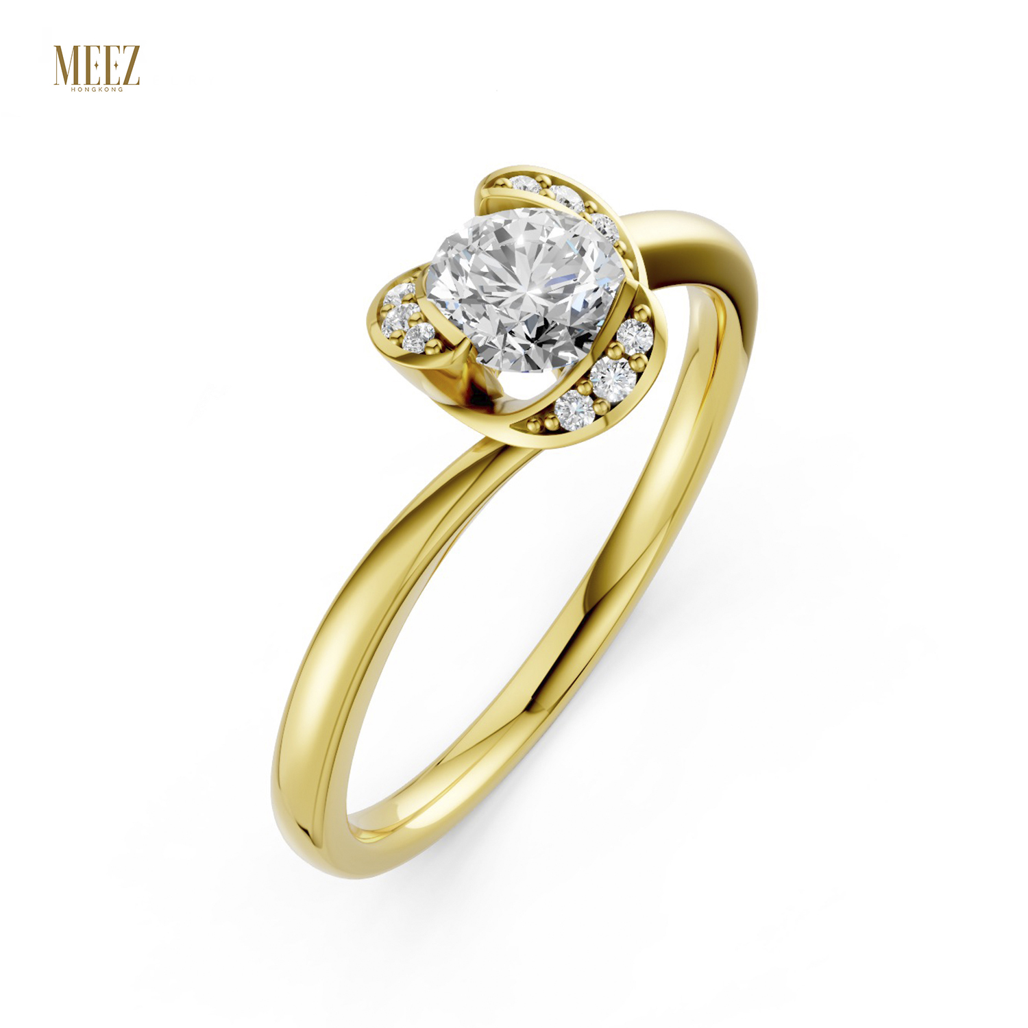 Nhẫn Cầu Hôn 14K CZ Lucero
