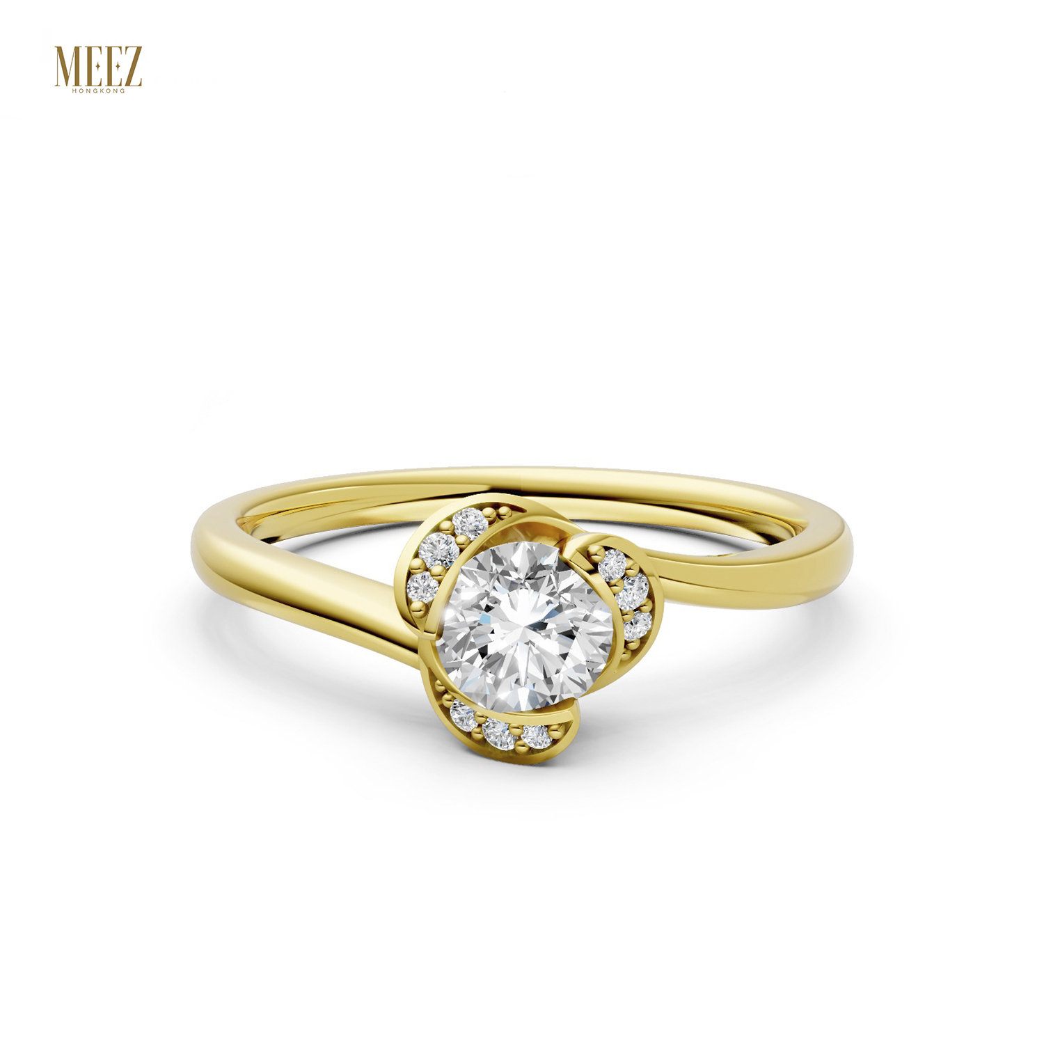Nhẫn Cầu Hôn 14K CZ Lucero