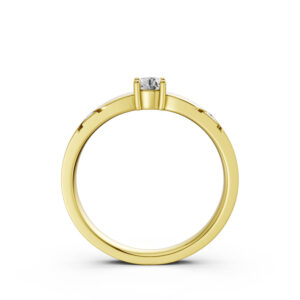 Nhẫn Cưới Nữ 14K Kim Cương Oath