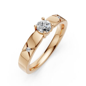 Cặp Nhẫn Cưới 18K Kim Cương Oath