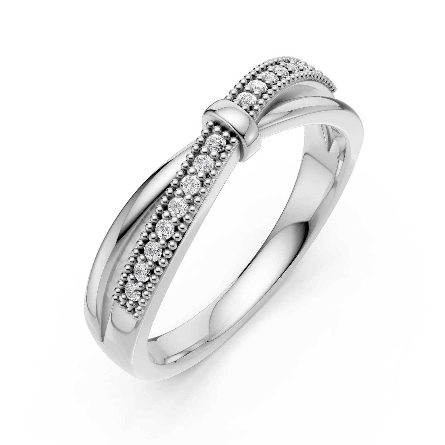 Nhẫn Cưới Nữ 14K Kim Cương The Fate Nhẫn Cưới Nữ 14K Kim Cương The Fate