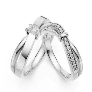 Cặp Nhẫn Cưới 14K Kim Cương The Fate