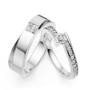 Cặp Nhẫn Cưới 18K Kim Cương Our Mornings