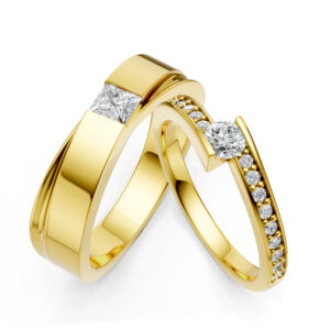 Cặp Nhẫn Cưới 18K Kim Cương Our Mornings