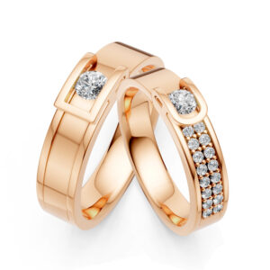 Cặp Nhẫn Cưới 18K Kim Cương The Heart’s Choice