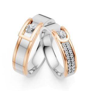 Cặp Nhẫn Cưới 18K Kim Cương The Heart’s Choice