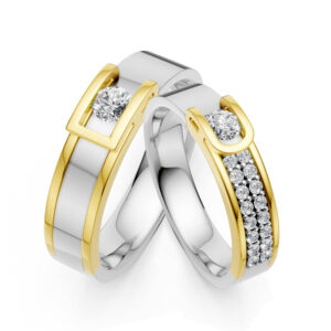 Cặp Nhẫn Cưới 18K Kim Cương The Heart’s Choice