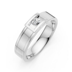 Nhẫn Cưới Nam 18K Kim Cương The Heart’s Choice