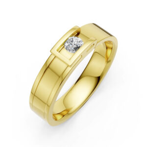 Nhẫn Cưới Nam 18K Kim Cương The Heart’s Choice