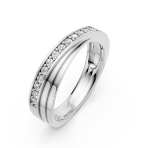 Nhẫn Cưới Nữ 14K CZ Shigure