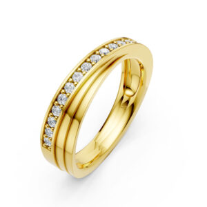 Nhẫn Cưới Nữ 14K CZ Shigure