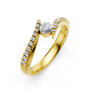 Nhẫn Cưới Nữ 14K Kim Cương Lab-grown Hercules