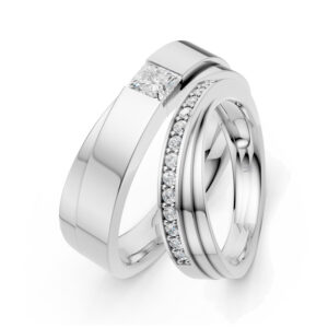 Cặp Nhẫn Cưới Bạch Kim Kim Cương Our Moment