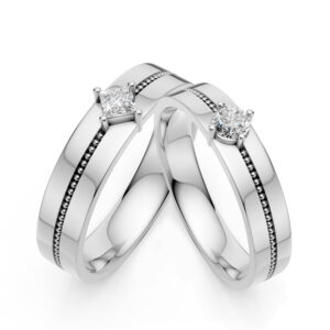 Cặp Nhẫn Cưới 14K Kim Cương Lab-grown You Are My Blessing
